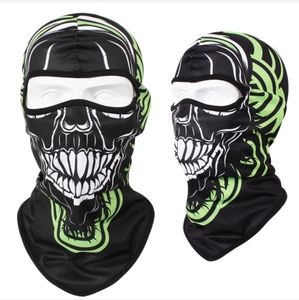 Tactical Skull Ghost Printed Full Face Mask Balaclava Halloween Ski Motorcycle